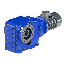 Мотор-редуктор коническо-цилиндрический KAZ-S67-15.19-49.37-2.2 (PAM132, 8P) sf= 1.64